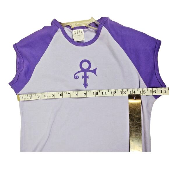 Vintage Prince Symbol MUSICOLOGY Concert Tour 2004 Cap Sleeve Shirt XL by NPG OG - Picture 6 of 9